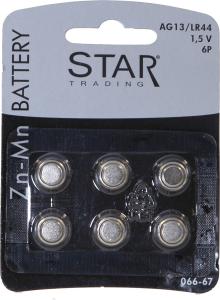 Star Trading Batteri 6-pack AG13/LR44