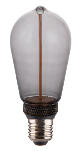 PR Home EDGE Edison LED-Lampa E27 Rökfärgad 6,4cm