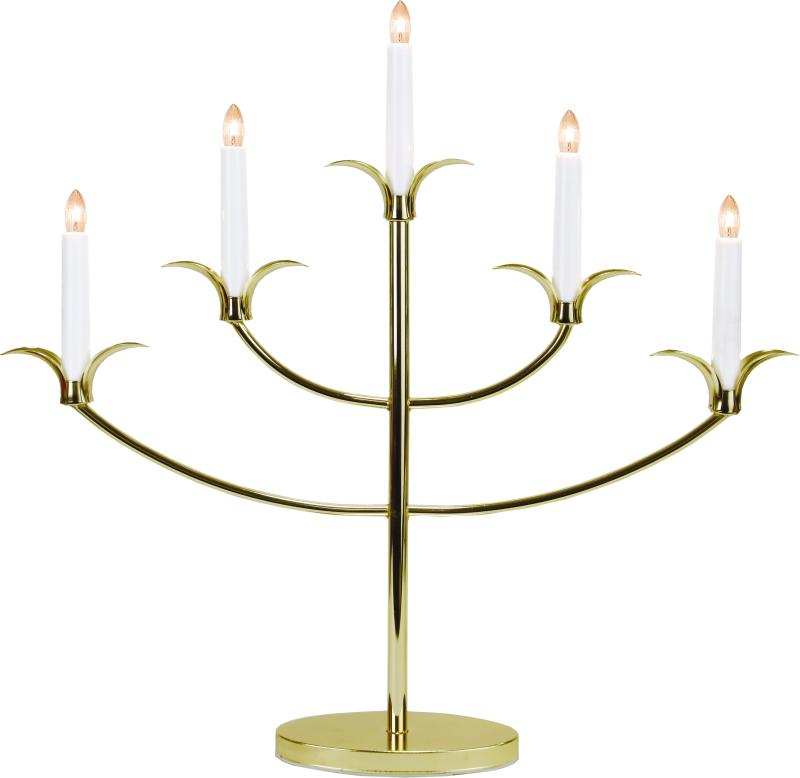 Star Trading Tilpi Adventsljusstake Mässing 52 cm at lavanille