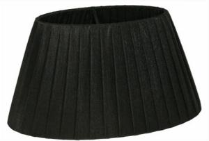 Oriva Lampskärm Oval Organza Svart 28cm