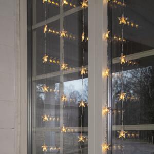 Star Trading Ljusgardin Inomhus Transparent Star Curtain 200cm