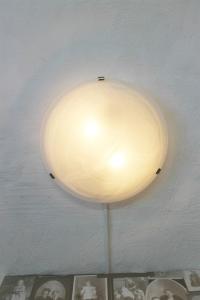 Plafond Glas Vit/Satin 40cm Oriva