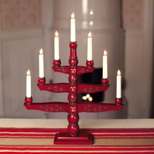 Star Trading Tradition Ljusstake Röd