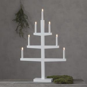Star Trading Tripp Ljusstake 77cm Vit
