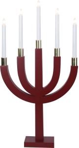 Star Trading Elias Adventsljusstake 67cm Röd