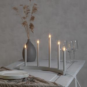 Star Trading Accent Adventsljusstake Grå