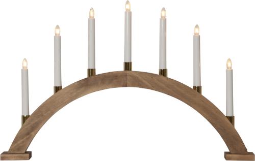 Star Trading Gillian Adventsljusstake Brun 63cm