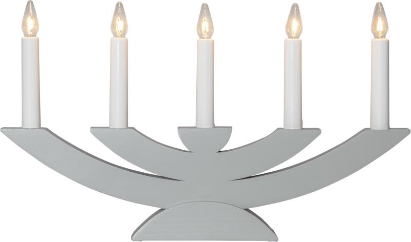 Star Trading Navida Adventsljusstake 24cm Ljusgrå at lavanille