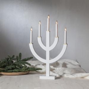 Star Trading Anno Adventsljusstake 59cm Vit