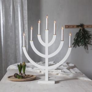 Star Trading Anno Adventsljusstake 71cm Vit