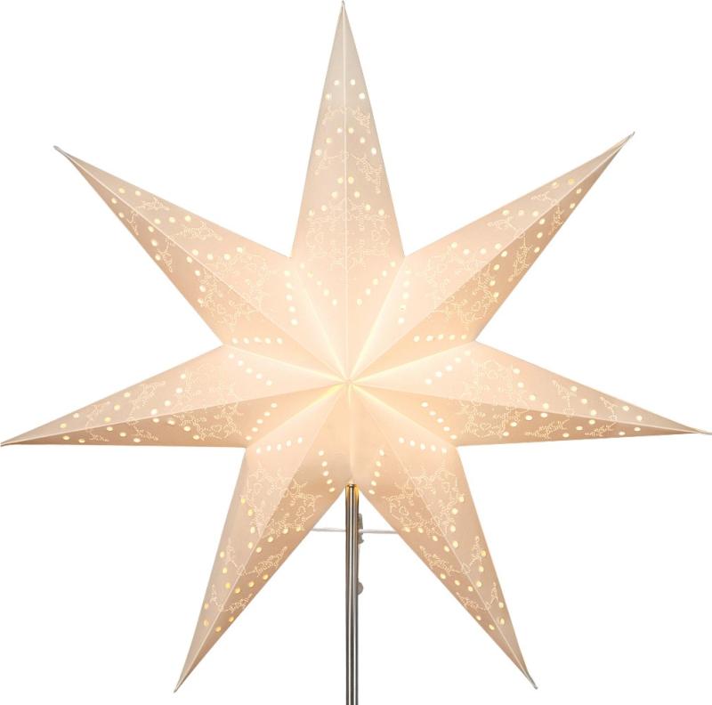 Star Trading Sensy Pappersstjärna Vit 34cm at lavanille