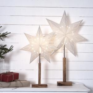 Star Trading Karo Julstjärna 55cm På Fot Vit