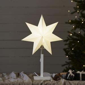 Star Trading Karo Julstjärna 52cm På Fot Vit