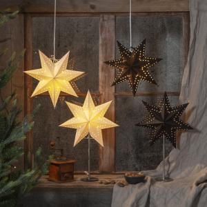 Star Trading Bobo Julstjärna 51cm På Fot Svart
