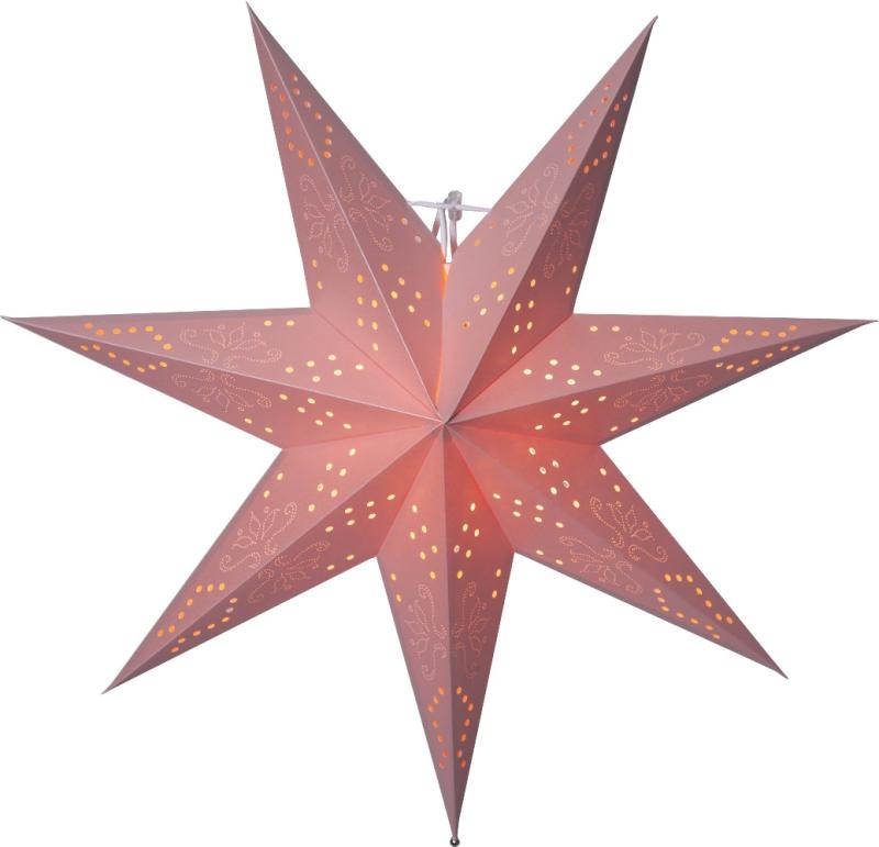 Star Trading Romantic Julstjärna Rosa 54cm at lavanille