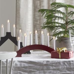 Star Trading Bea Adventsljusstake Röd 22cm