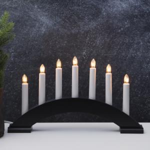 Star Trading Bea Adventsljusstake Svart 22 cm