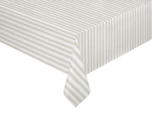 Bordsduk Randig Linnebeige Anna 140x250cm Redlunds