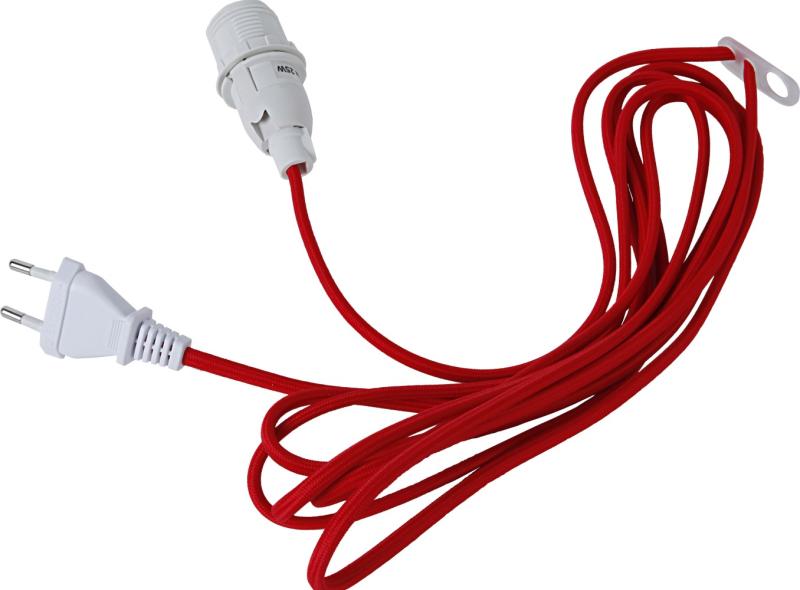 Star Trading Lacy Sladdställ E14 Röd 3,5m at lavanille