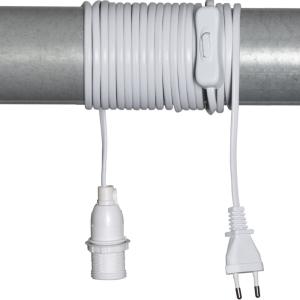 Star Trading Basic E14 Sladdställ Vit 5m