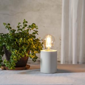 Lampfot Trä Vit Star Trading Tub 10cm