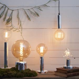 Lampfot E27 Krom Star Trading Glans 17cm