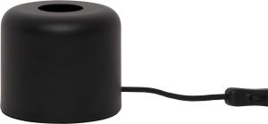 Lampfot Svart E27 Star Trading Glans 10cm