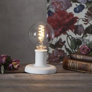 Lampfot E27 Vit Star Trading Jojo 10cm