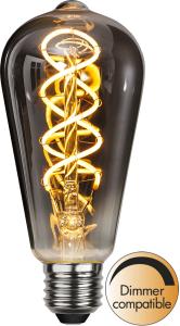 Star Trading LED-Lampa E27 Decoled Spiral Dimbar 2W Rök