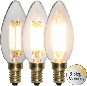 Star Trading LED-Lampa E14 Soft Glow Med 3-Stegs Memory 4W
