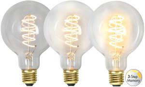 Star Trading LED-Lampa E27 Med 3-stegs Klickdimring 4W Klar