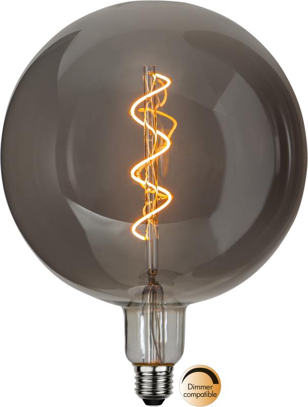 Star Trading LED-Lampa E27 G200 Industrial Vintage 2,6W Rök at lavanille