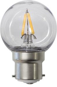 Star Trading Ljuskälla LED B22 Plasthölje Utomhus 2700K 120lm 1,4W