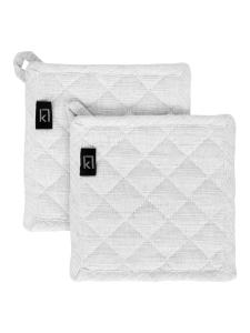 Kosta Linnewäfveri Eliza Grytlapp Ljusgrå 2-Pack