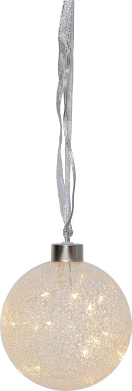 Star Trading Glow Glaskula Snow 10cm 15L at lavanille