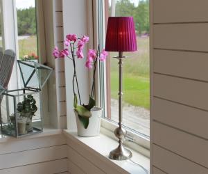 Oriva Lampskärm Organza Rund 17cm Lila