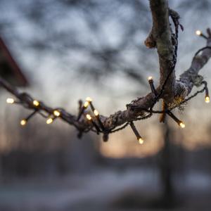 Star Trading Ljusslinga Utomhus Svart Flashy 21m