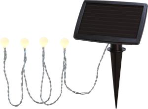 Star Trading Ljusslinga Solcell Vit Globini 4,75m