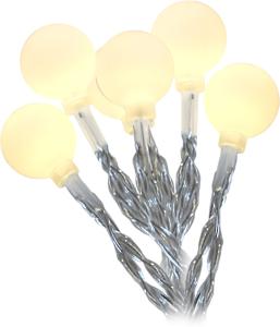 Star Trading Ljusslinga Solcell Vit Globini 4,75m