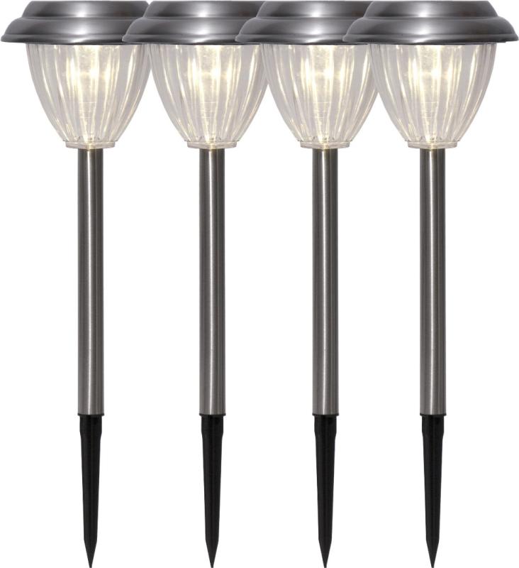 Star Trading Palma Solcellslampor Silver 4-pack at lavanille
