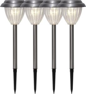 Star Trading Palma Solcellslampor Silver 4-pack