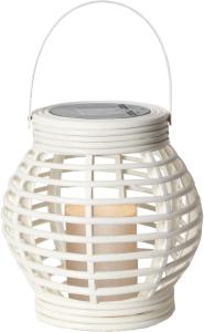 Star Trading Rotang Solcellslykta Vit