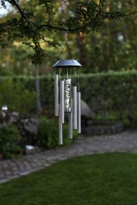 Star Trading Bubbly Vindspel Sollcellslampa Stål 35cm