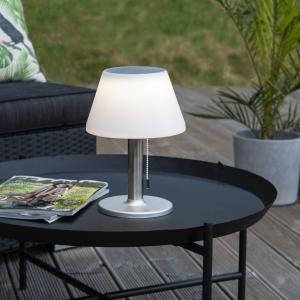 Bordslampa Solcell Vit Star Trading Solia 28cm
