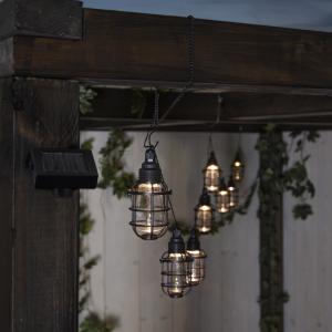 Star Trading Ljusslinga Solcell Svart 2,1m