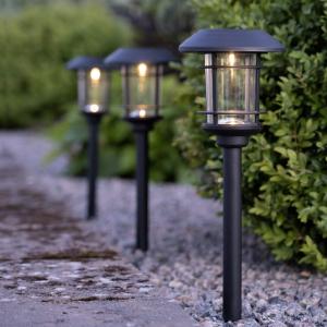 Star Trading Fride Solcellspollare Svart 3-Pack