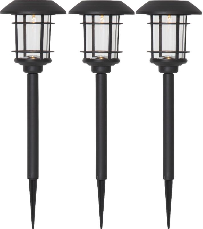 Star Trading Fride Solcellspollare Svart 3-Pack at lavanille