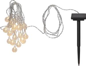 Star Trading Ljusslinga Solcell Transparent Globini 4,75m