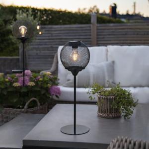 Bordslampa Solcell Svart Star Trading Sunlight 45cm