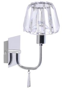 Vägglampett Kristall K5 Krom Oriva